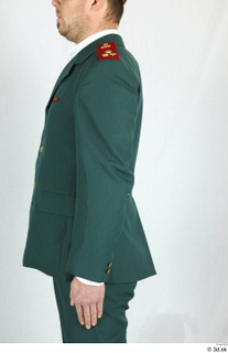  Photos Army man in Ceremonial Suit 2 20th century army ceremonial green jacket upper body 0006.jpg
